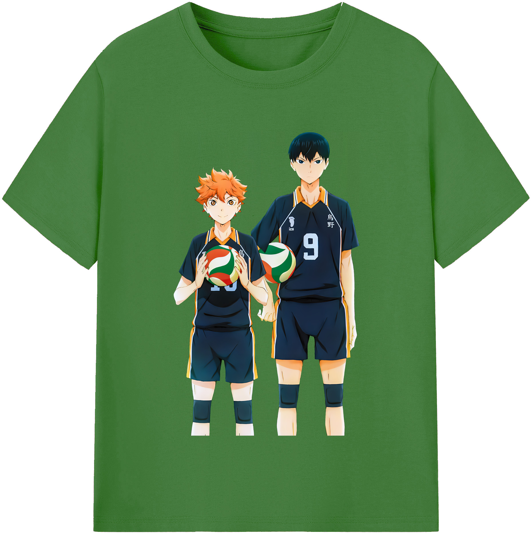 （画像用） ハイキュー!! Haikyu!! レディースカジュアルプリントTシャツ（綿100％）